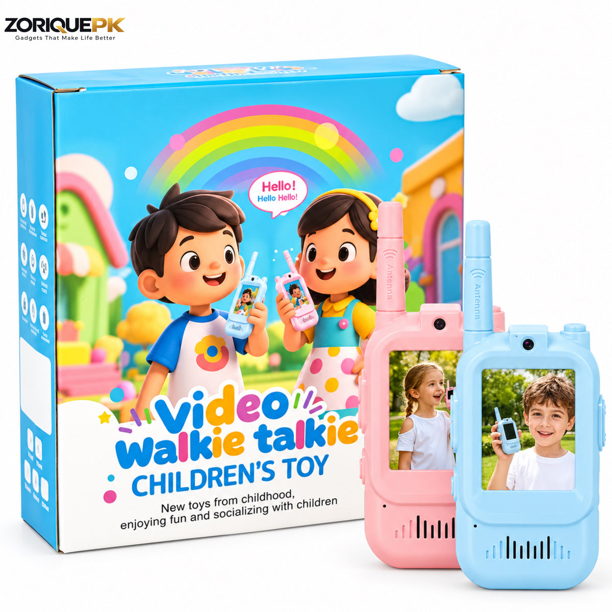 Video Walkie Talkie for Kids – Rechargeable 2 Pcs
