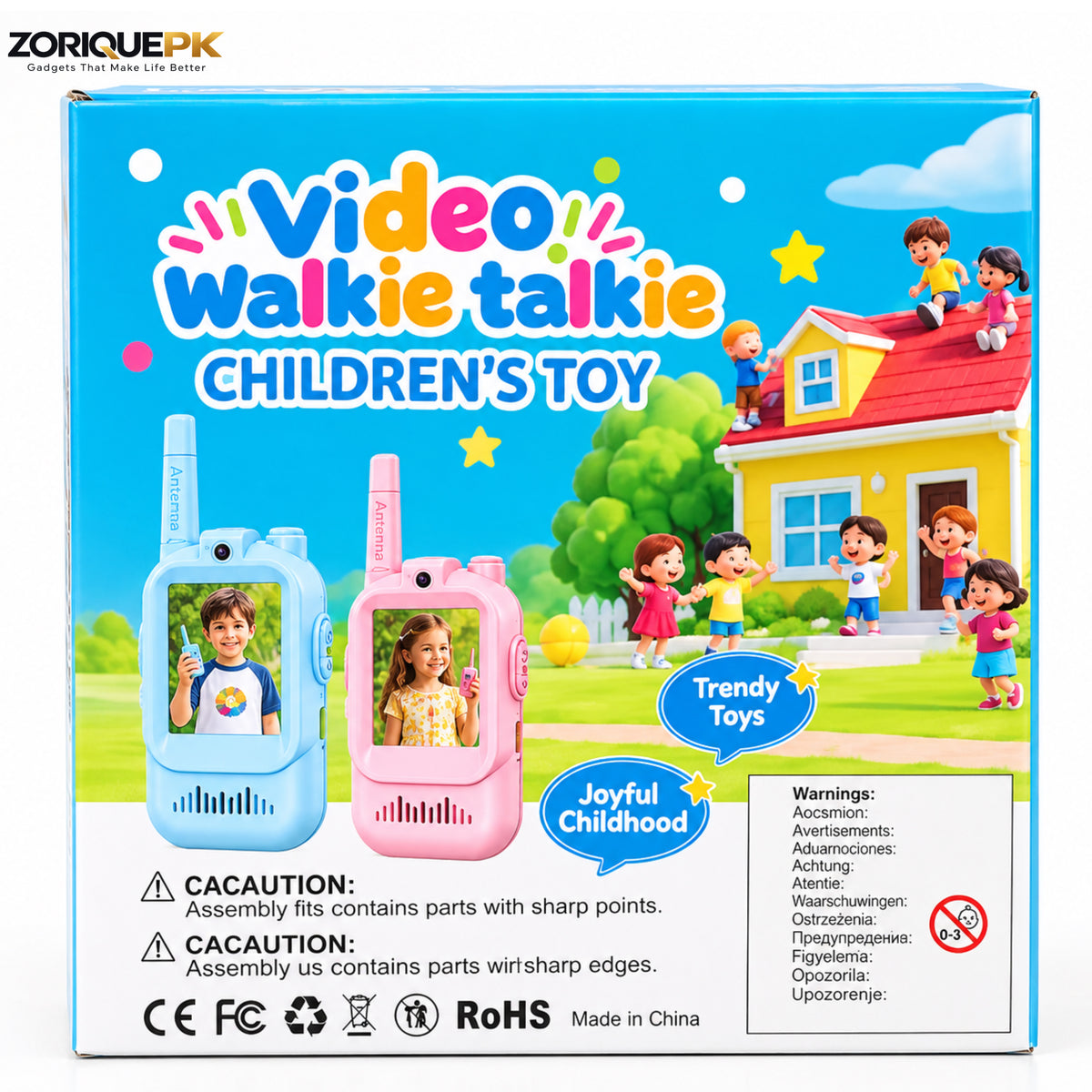 Video Walkie Talkie for Kids – Rechargeable 2 Pcs